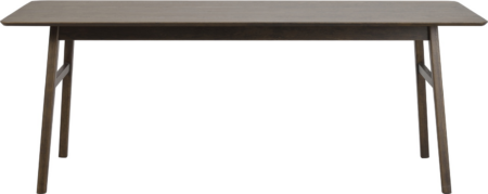 Spisebord Rowico Nagano skandinavisk design 205Ã95 cm lakeret massiv egetræ med udvidelsesplader til 305 cm